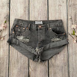 One by One Teaspoon Bandits button fly shorts 27